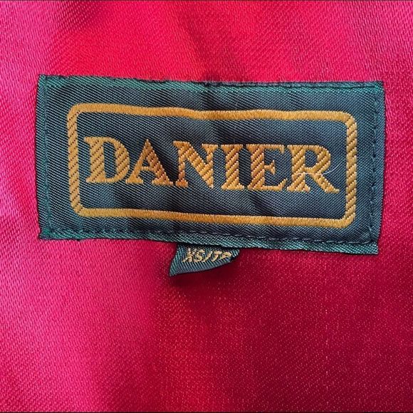 VINTAGE Danier Suede Red Full Length Long Trench Coat - Picture 14 of 16